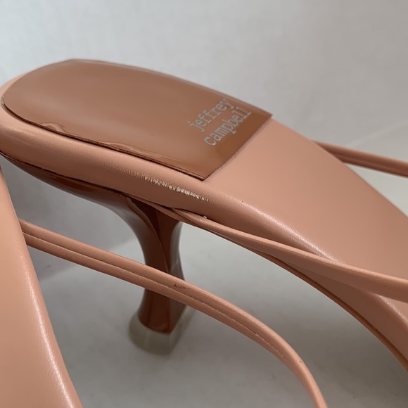 Jeffrey Campbell Nude Strappy Sandals Size 9 - Picture 10 of 15